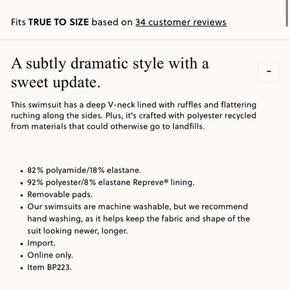 J.Crew Long-torso ruched ruffle one-piece swimsuit - Picture 2 of 6